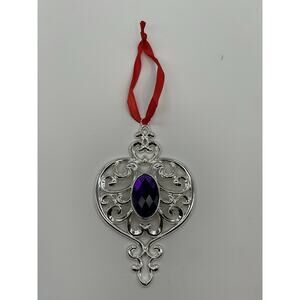 Lenox Silverplate Bejeweled Spire Christmas Ornament Keepsake NIB 856360